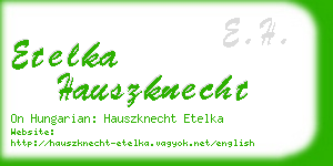 etelka hauszknecht business card